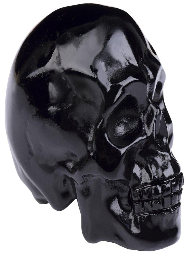 Ytbeoxk 2inch Black Obsidian Crystal Carved Skull Statue Spiritual Decor Skull Bathroom Decor Bathroom Decor Home Office Decoration Hand Carved Gemstone Reiki Healing for Woman Gift. - Image 1